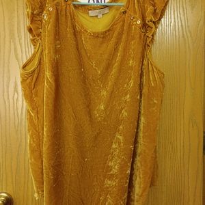 3/$8 Nwot loft plus velour blouse 20
